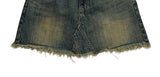 Eoseun Denim Wash Mini Skirt