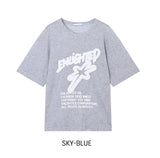 Starry Printing See-through Short Sleeve Knit