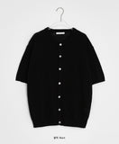 [unisex] Hugen Summer Boucle Round Knit Cardigan