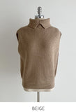 Koan double turtle silt knit vest