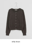 Goodbert Wool Color Round Knit Cardigan