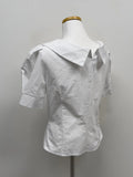 Virtue Unbalanced Puff Half Sleeve Shirt