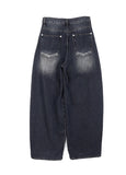 Rosa Balloon Washing Cut Denim Pants