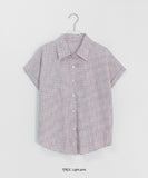 Ilan Summer Check Roll-up Short Sleeve Shirt