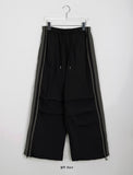 [unisex] Humin banding line parachute jogger pants