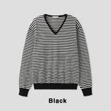 Sunday V-neck Stripe Knit