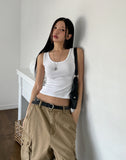 [U-BASIC] Daily Solid Crop Sleeveless