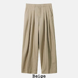 Spring Pintuck Wide Slacks