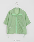 Meato Pocket String Short Sleeve Wind Jumper