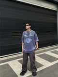 Crack Tie-Dye Nylon Cargo Pants