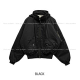 Malt Two-Way High-Neck Flight Jacket