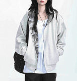 Double Camo & Deep Black Overfit Hood Zip-Up