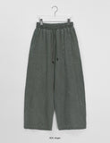 [unisex] Temoni Banding Cut Pigment Wide Pants