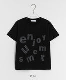 Calt Lettering Crop Short Sleeve Tee