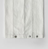 4-Season Hem Snap Long Wide Cotton Pants