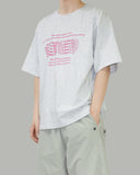 Bling lettering short sleeve t-shirt