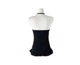 Bohol Dot Frill Halterneck Layered Sleeveless