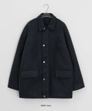 Flky Collar Quilted Half Coat