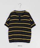 Kogar Stripe Over Short Sleeve Tee