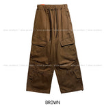 Woodin Diagonal Pocket Button Two-Way Cargo Pants