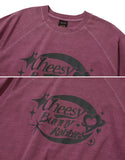 Cheese Bunny Raglan Pigment Short Sleeve Tee
