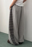 CHECK BLOCK SWEATPANTS