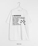 [unisex] Met Star Printing Over Short Sleeve Tee