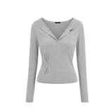 [mnem] Fold Hood Tee