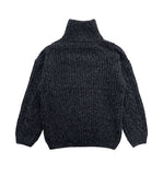 THICKLY CABLE KNIT ZIP-UP