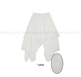 UNBAL LACE LONG SKIRT