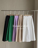 Byville Pintuck Pleated Long Skirt