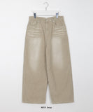 [unisex] Milzen washed corduroy wide pants