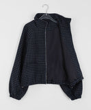 Gonu String Check Raglan Jacket