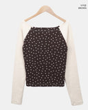 Kwon Off-Shoulder Peach Fuzz Star T-Shirt