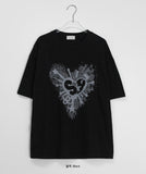 [unisex] Hapipo Heart Over Short Sleeve Tee
