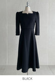 Glyn Notch Square Tweed Flare One Piece Mini