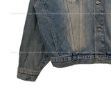 Desert washed denim trucker jacket