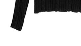 [A/M] Selling Off-Shoulder Cable Knit T-shirt