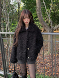 Juri Wool Collar Fur Jacket