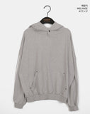 Mickle Track Color Matching Snap Rivet Overfit Hoodie