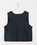 [BAONHAUS] Hanio Denim Ribbon Vest