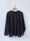 Henry Neck Silket Loose T-Shirt