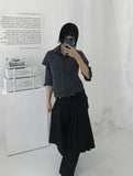 FRILL CHECK SHIRT