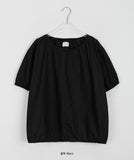 Muniku Shirring Puff Short Sleeve Blouse