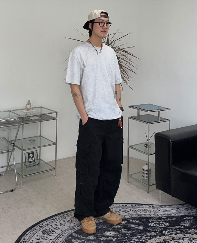 SATIIIZ/Khans Eyelet Cotton Cargo Pants/ユニセックス SATIIIZ/Khans Eyelet Cotton Cargo Pants/ユニセックス