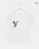 Datin Dot Printing Short Sleeve T-Shirt