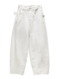 Lepro Studded Adjust Cotton Pants