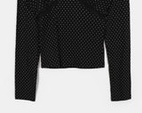 Shimmer Dot Lace Long Sleeve T-Shirt