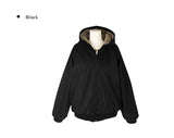 Hiya Reversible Hood Fur Jacket Jumper