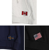 Melove World Flag Hood Zip-Up
